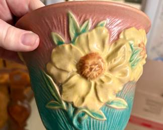 Roseville Pottery Planter (1942 Peony Line)