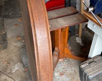 Solid Wood Round Table with Base