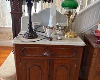 Antique Victorian Renaissance Marble Top 