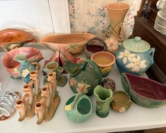 Large Collection of Roseville Pottery 