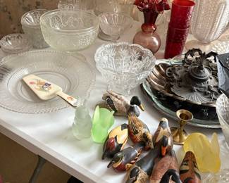 Large Selection of Crystal items 