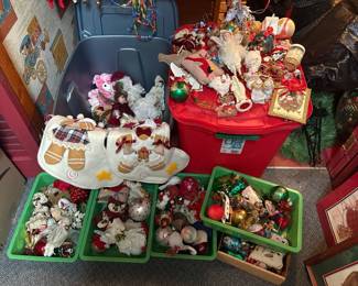 Christmas Including Large Selection of Ornaments 