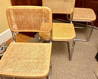 Vintage Cesca (Italy) Cantilevered Chairs