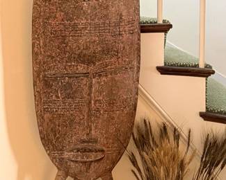 Large Carved African Statue