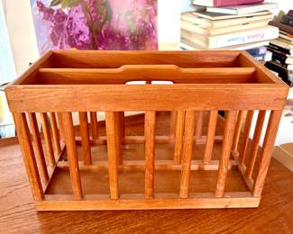 Teak Magazine Rack