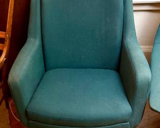 Teal MCM Folke Ohlsson(?)  Lounge Chair