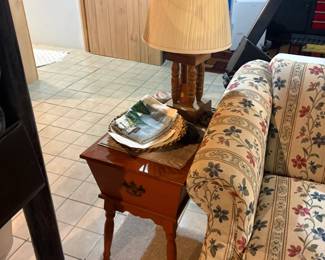 . . . end table and lamp