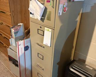 . . . four-drawer file cabinet