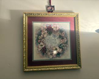 . . . framed floral art