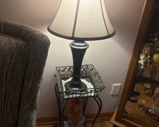. . . lamp table and plant stand