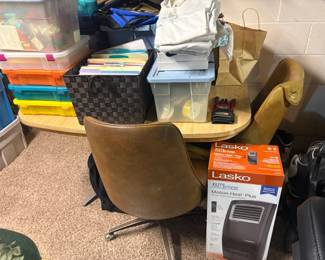 . . . retro Formica table and chairs