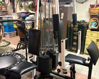 . . . weightlifting station