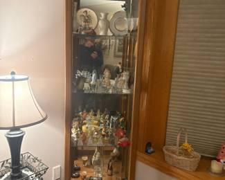 . . . petite curio cabinet stuffed with treasures!