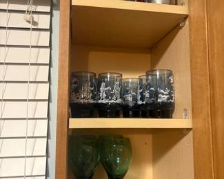 . . . retro glass set