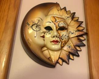 . . . retro moon wall hanging