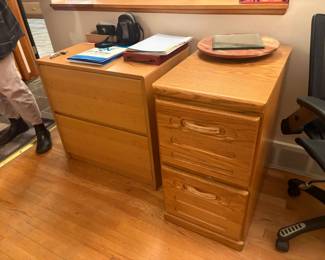 . . . oak file cabinets