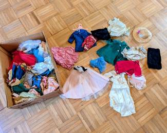 lot of doll clothing 