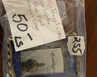 #255	Navajo Freight lines Zippo Lighter w/Blue-eyed indian Logo	 $50.00 