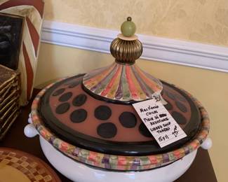 #301	MacKenzie Childs Piece De Resistance Lidded Soup toureen - 15x11	 $275.00 