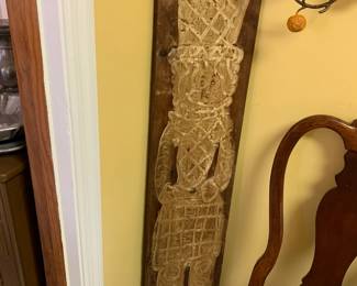 #63	 Wood Tall Caring of Woman - 11x51	 $75.00 