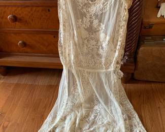 #92	Edwardian Antique Lace Overlay for an Antique Dress	 $30.00 