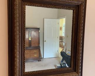 #86	Wood Carved Rectangular Mirror - 25x28	 $35.00 