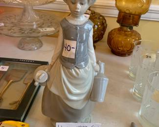 #310	Lladro 4939 Girl w/milk Jars - 11" Tall	 $40.00 