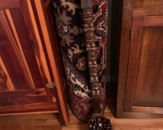 #39	Wood Carved Wall Hanger (has buckeyes inside) - 40" Tall	 $25.00 