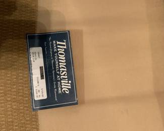 #41	Thomasville Beige Sofa w/solid Camel Back - 84" Long	 $100.00 