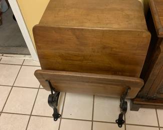 #72	School Desk w/Bench Back and Seat	 $75.00 