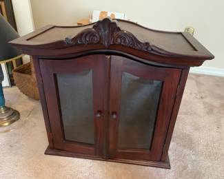 #83	Wood Cabinet w/2 glass Doors  - 24x12x24	 $75.00 