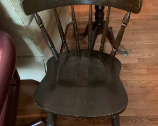 #51	Odd Wood Dining Chair w/spindle Back	 $45.00 