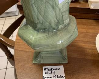 #280	MAcKenzie Child Green Pitcher - 1997	 $40.00 