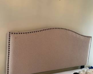 #97	Queen Linen Headboard w/nailhead trim	 $175.00 