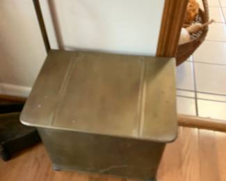 #60	Brass Coal Bin w/ring side handles - 15x10x11	 $50.00 