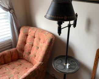 #82	Metal Floor Lamp w/table	 $75.00 