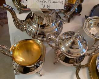 #269	Towle Coffee Pot w/sugar and Creamer	 $35.00 