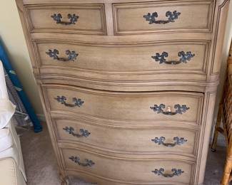 #143	Morganton Chest of 5 drawers - Curved Front - 38x20x51	 $125.00 
