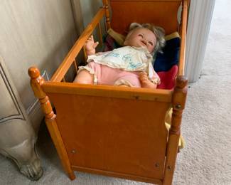 #152	Doll Bed -w/slide up side - 10x17x14	 $20.00 