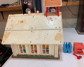 #195	fisher price school house as is missing some pieces	 $35.00 