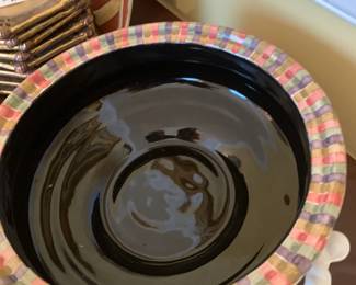 #302	MacKenzie - Childs Courtly Check Supper Club Cheese Knife Set - New In Box	 $35.00 