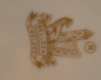 #331	Set of 6 Dinner plates 4 Salad and 5 Break Plates - Brown Marked Basketweave Set - 15 pc	 $125.00 