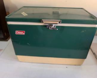 #181	Coleman cooler green	 $35.00 