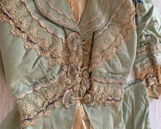 #88	Very Rare and Vintage - Edwardian 1890s  Dress & Skirt w/underskirt - by Rose Drewior Avery	 $300.00 