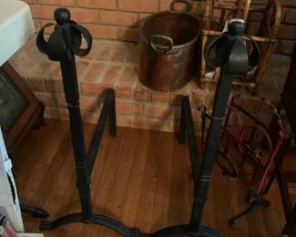 #44	Cast IronAndi-Irons paid Black - 30" Tall x 20D	 $150.00 