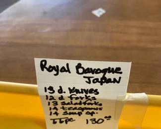 #264	Royal Baroque Japan Mixed 66 pc set	 $130.00 