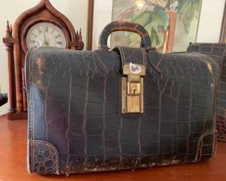 #100	1940s Doctor Bag (as is wear)	 $125.00 
