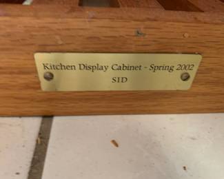 #27	Wood Kitchen Display Cabinet - 19x25x34	 $125.00 