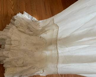 #93	Petticoat w/Embroidery and Lace 	 $25.00 