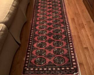 #42	Silk Hand-knotted Runner Rug - 25x71	 $125.00 